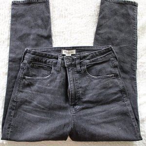 Madewell Curvy Perfect Vintage Jean in black wash sz 27